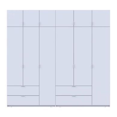 Шафа для одягу Doros Лукас Біла 3+3 ДСП 255х50х240 DRS-011684 (42005110)