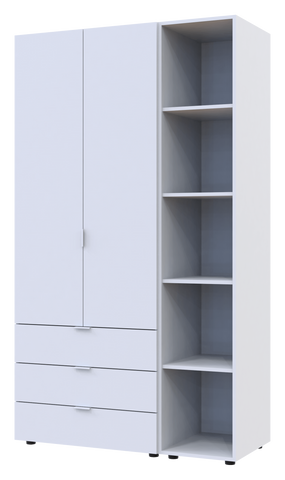 Комплект шаф для одягу Doros Гелар (2 шт.) 115,7х49,5х203,4 см Білий