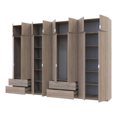 Шафа для одягу Doros Лукас Дуб сонома 4+4 ДСП 340х50х240 DRS-011711 (42005139)