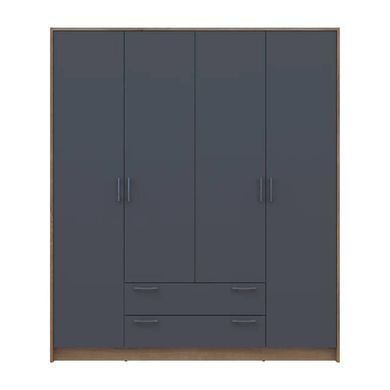 Шафа для одягу Doros Ронді Дуб Артизан/Графіт 4ДСП 160х52х195 DRS-011659 (80737824)