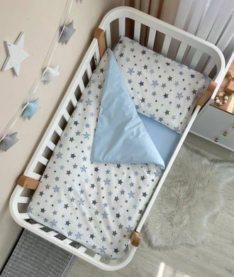 Детская постель Baby Dream Stars голубая фото
