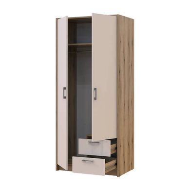 Шафа для одягу Doros Ронді Дуб Артизан/Кашемір 2ДСП 82х52х195 DRS-011660 (80737805)
