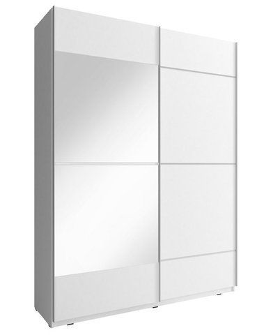Шафа-купе Міка IV/Mika IV 150 2-дверна з дзеркалом Білий