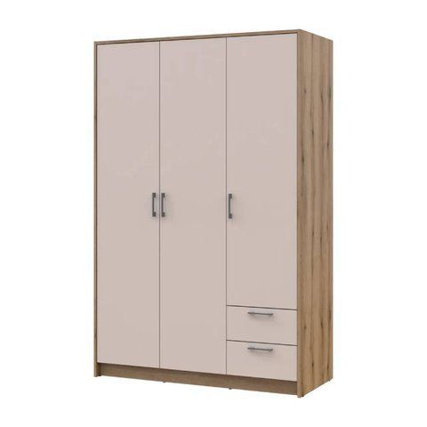 Шафа для одягу Doros Ронді Дуб Артизан/Кашемір 3ДСП 121х52х195 DRS-011661 (80737815)