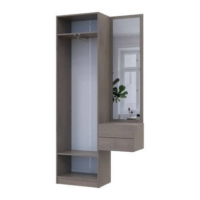 Передпокій Doros Сола 1+2 Канноло/Кашемір ДСП/дзеркало 105х40х215 фото