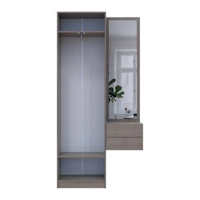Передпокій Doros Сола 1+2 Канноло/Кашемір ДСП/дзеркало 105х40х215 фото