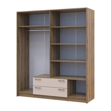 Шафа для одягу Doros Ронді Дуб Артизан/Кашемір 4ДСП 160х52х195 DRS-011662 (80737825)