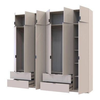Шафа для одягу Doros Лукас Кашемір 3+3 ДСП 255х50х240 DRS-011714 (42005112)