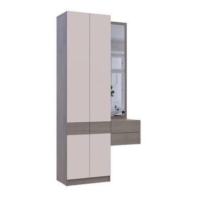 Передпокій Doros Сола 1+2 Канноло/Кашемір ДСП/дзеркало 105х40х215 фото