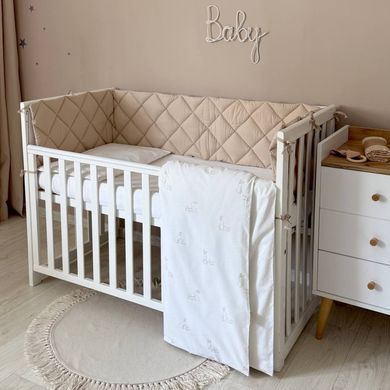 Комплект постільної білизни Baby Dream New Зайка із собачкою бежевий фото