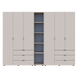 Комплект шаф для одягу Doros Гелар (3 шт.) 270,6х49,5х203,4 см Кашемір
