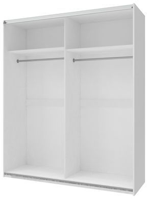 Шафа-купе двохдверна Doros L-Caiser 180х60х213 см Білий/Дуб клондайк