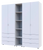Комплект шаф для одягу Doros Гелар (3 шт.) 193,2х49,5х203,4 см Білий