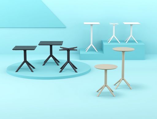 Стіл круглий Siesta Sky Folding Table &Oslash;60 Dark Grey фото