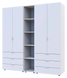 Комплект шаф для одягу Doros Гелар (3 шт.) 193,2х49,5х203,4 см Білий