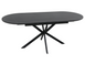 Стол обеденный GASTON CERAMIC 140(180)*80 серый/черный