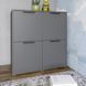 Тумба чотирьохдверна LION Краш 82x43x86 см 82x43x86 см Антрацит