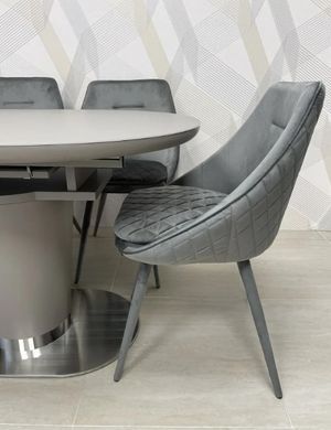 Обеденный стул ВАЛЕНСИЯ GREY velvet
