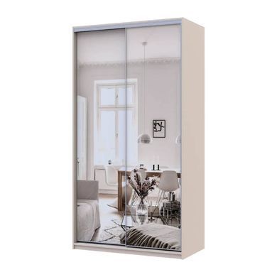 Шафа-купе Doros Сіті Лайт Кашемір 2 дзеркала 120х60х225 (80736341)