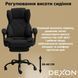 Кресло компьютерное DEXON PRIME из эко-кожи с подставкой для ног Черный фото 8