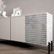 Комод в гостиную на черных металлических ножках LION Грей 204x38x76,5 см Бетон Style/Кашемир