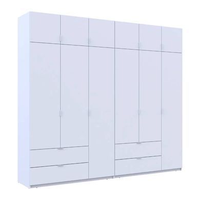 Шафа для одягу Doros Лукас Біла 3+3 ДСП 270х50х240 DRS-011685 (42005114)