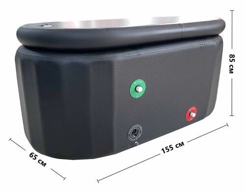 Надувная ледяная ванна Ice Bath Spa Premium 155х85х65 см фото