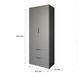 Шафа розпашна дводверна LION Краш з 2 шухлядами Бетон style