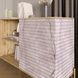 Комод відкритий на золотих металевих ніжках LION Грей Німфея Альба/Кашемір