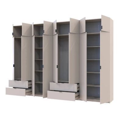 Шафа для одягу Doros Лукас Кашемір 4+4 ДСП 340х50х240 DRS-011721 (42005140)