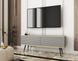 Тумба под телевизор Perfect Home Оро/Oro 2-дверная с черными ножками RTV135 MDF Серый (PFH-091334) фото