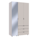 Комплект шаф для одягу Doros Гелар (2 шт.) 116,5х49,5х203,4 см Дзеркало/Кашемір