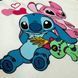 Комплект постільної білизни підліток 1,5 Stich/рожевий (підковдра+наволочка)