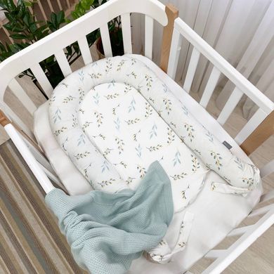 Кокон Baby Design Гілочки котики м'ята