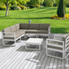 Комплект меблів для тераси Siesta Mykonos Lounge Corner Set White Білий фото