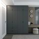 Шафа розпашна с антресолью Doros Лукас 180х50х240 см Графіт