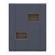 Шафа для одягу з нішою та етажеркою Doros Дейл Графіт/Дуб Евок 2 ДСП 143.2х52х220 DRS-011723 (44900335)
