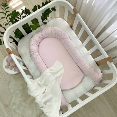 Кокон Baby Design Мишка в одеяле на белом