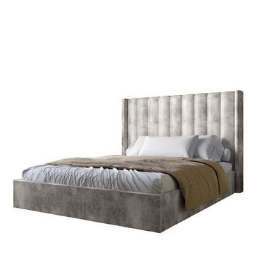 Двуспальная кровать LION Нино 160x200 см SILK 104 Кофейный