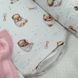 Кокон Baby Design Мишка в одеяле на белом