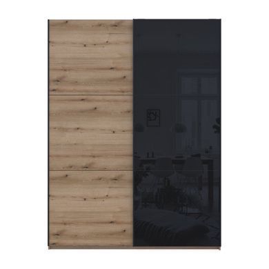 Шафа купе Doros G-Caiser Дуб Евок 1 ДСП / 1 Скло / 3 частини 180х60х240
