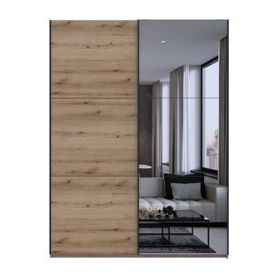 Шафа купе Doros G-Caiser Дуб Евок 1 ДСП / 1 зеркало 180х60х240