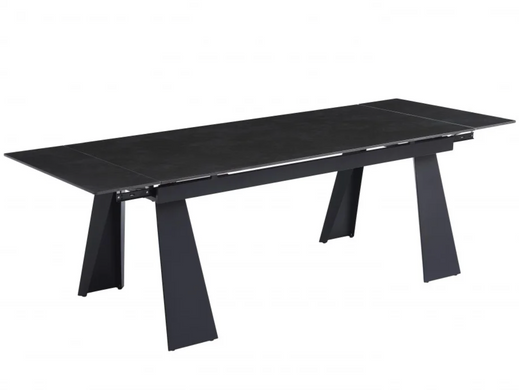 Стол раскладной керамический ARNOLD CERAMIC 180(240)*90 Wic dark grey