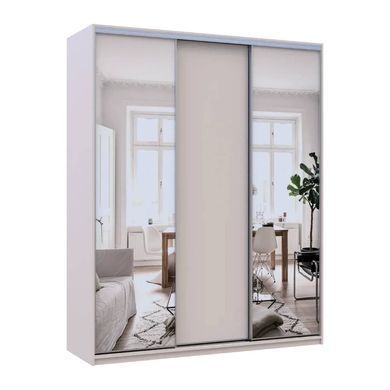 Шафа-купе Doros Сіті Лайт Кашемір 1 ДСП / 2 дзеркала 180х60х225 (80736368)