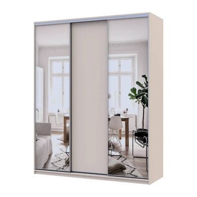 Шафа-купе Doros Сіті Лайт Кашемір 1 ДСП / 2 дзеркала 180х60х225 (80736368)