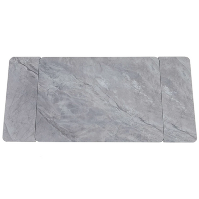 Стол MADRID CERAMIC 120(180)*85 серый глянец/черный каркас