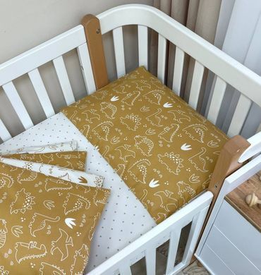 Дитяча постіль Baby Mix Діно гірчиця