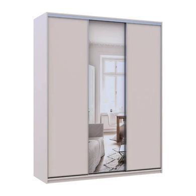 Шафа-купе Doros Сіті Лайт Кашемір 2 ДСП/1 дзеркало 180х60х225 (80736371)