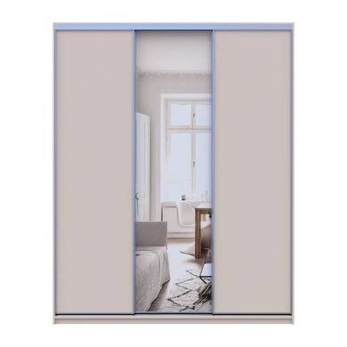 Шафа-купе Doros Сіті Лайт Кашемір 2 ДСП/1 дзеркало 180х60х225 (80736371)