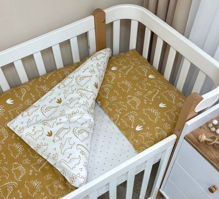Дитяча постіль Baby Mix Діно гірчиця